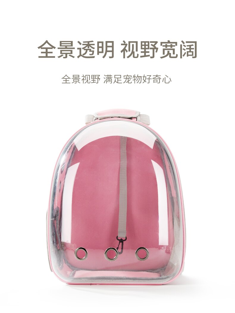 Black Space Capsule Cat Backpack Window Large Portable Shoulder Backpack Breathable Bag Pet Kat Rugzak Petvpuppy Carrier KK60MX
