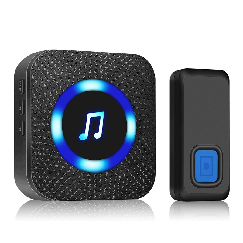 Led Draadloze Deurbel Waterdicht Deurbel Outdoor Smart Deurbel Home Security Smart Deurbel Eu Plug