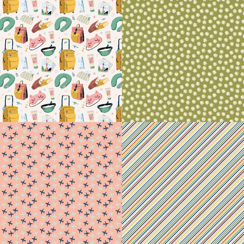 Panalisacraft 24 sheets 6"X6" cute patterned paper pad Scrapbooking paper pack handmade craft paper craft Background pad card