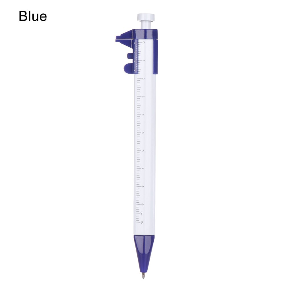1PC Multifunction 0.5mm Gel Ink Pen Vernier Caliber Roller Pen Stationery Ball Point Writing Tools School Office Supply: blue blue ink