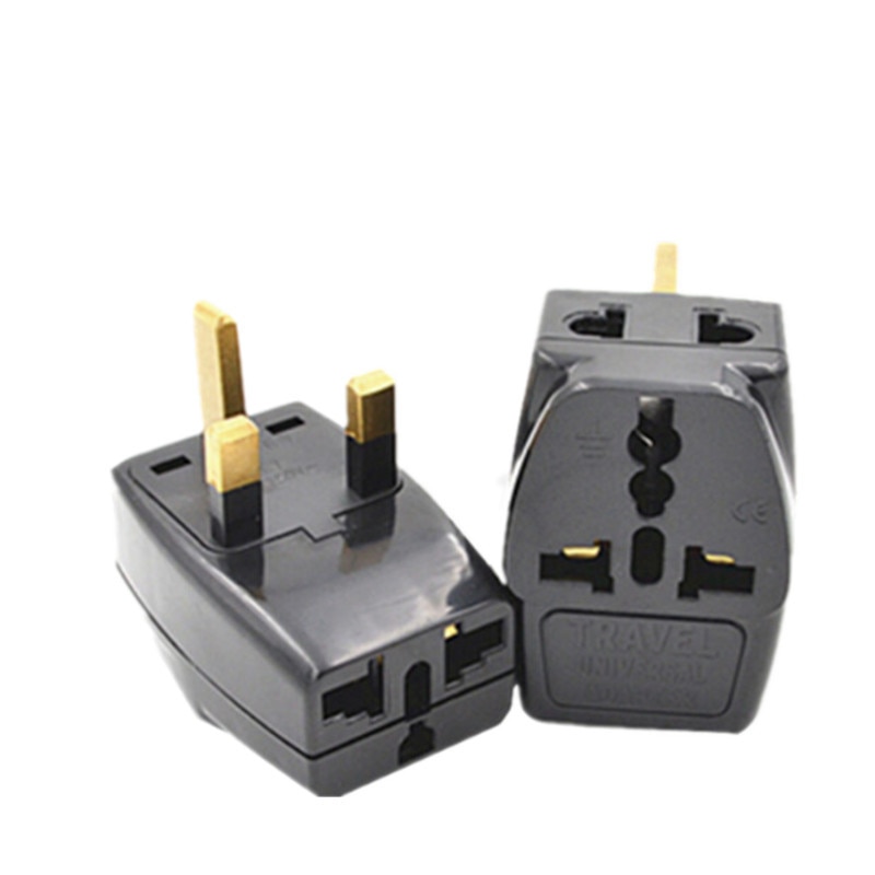 1 3 Splitter Universal UK/US/AU 3 Pins 2 Pins Socket om UK 3pin Ierland Singapore 3 Pin Travel Power Adapter Plug TYPE I