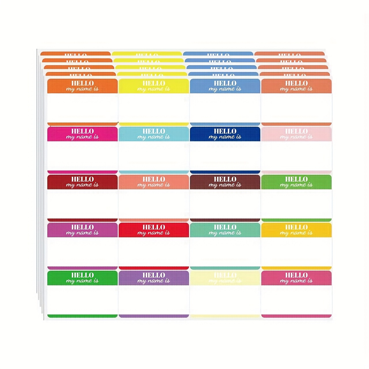 100 name tag stickers, identification badges, peel... – Grandado