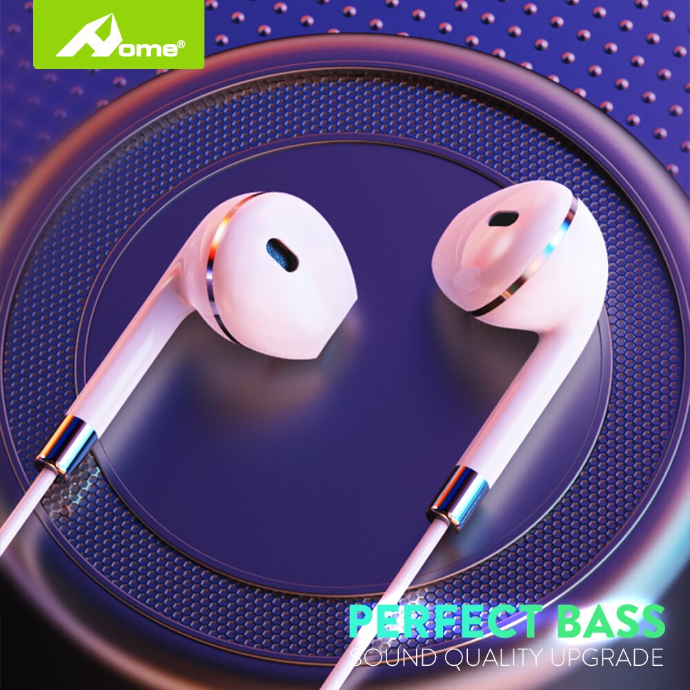 Auriculares intrauditivos con cable y conector de 3,5mm, cascos estéreo con cancelación de ruido y Control de volumen de auriculares para teléfono móvil