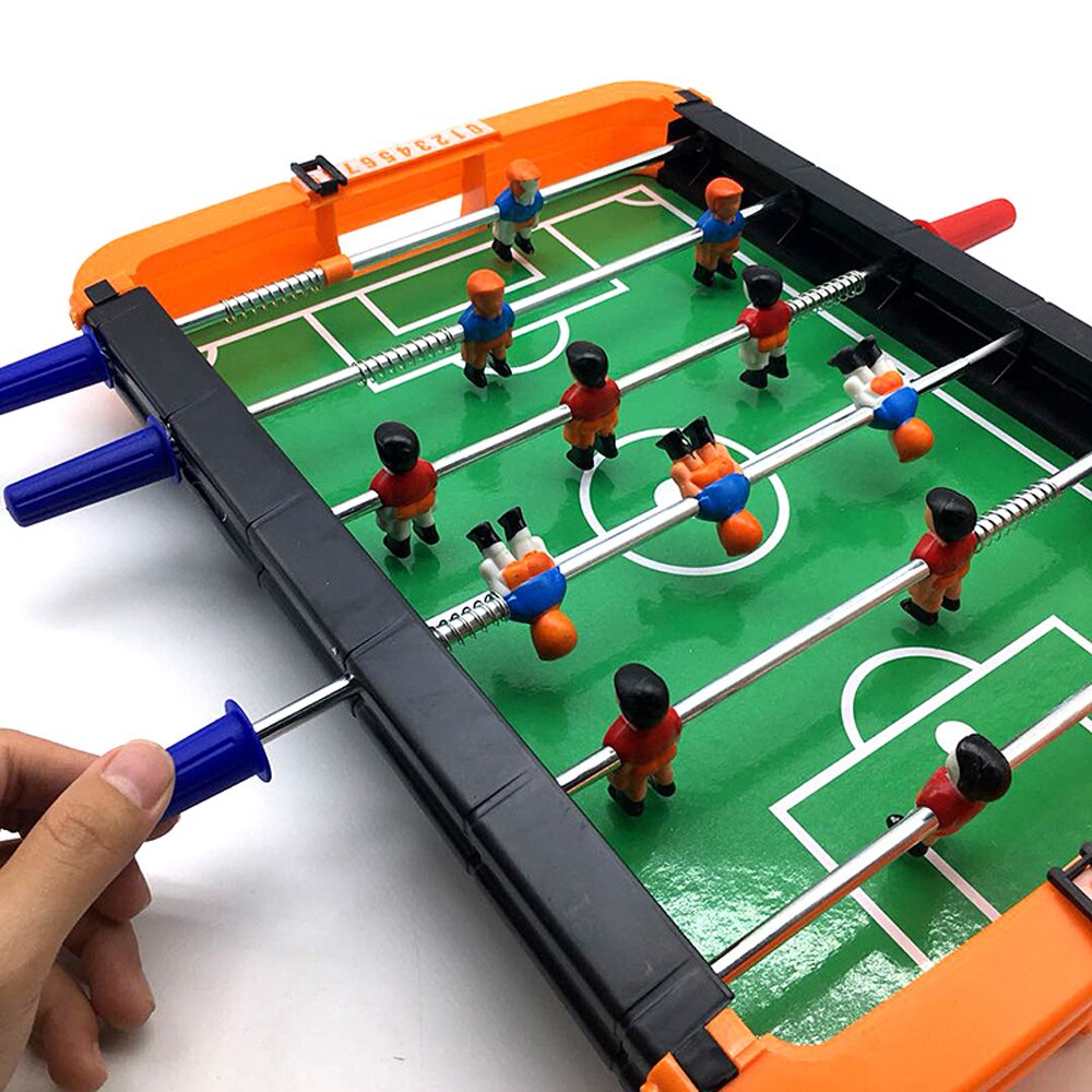 Kunststoff Mini Tisch FußBall Spiel Fußball Sport freundlicher Spielzeug Metall Foosball freundlicher drinnen Spiel Party freundlicher Spielen Spielzeug