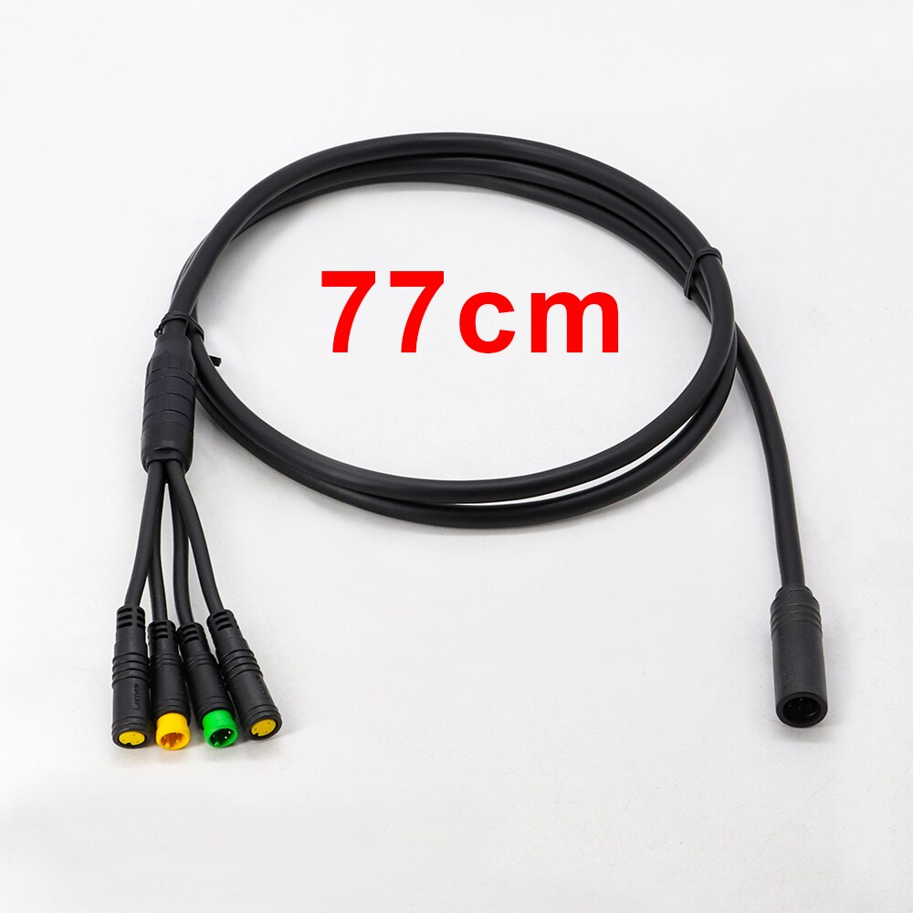 Bafang Cable Link Throttle Display Brake Lever 1T4 Cable Connector for Bafang BBS01 BBS02 BBSHD Mid Motor e bike Accessories: 77cm