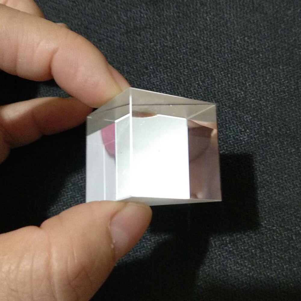 Optical Glass K9 Triangular Prisms 20mm Right Angle Isosceles Prisms External reflection bevel face aluminumed