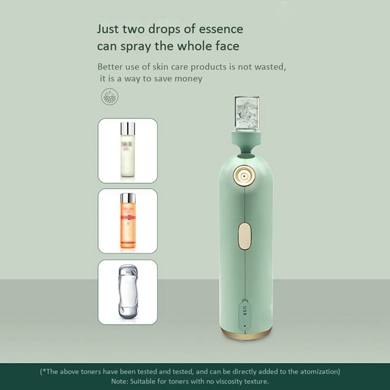 Hand-Held High-Pressure Oxygen Injection Instrument, Facial Moisturizing Introduction Sprayer, Beauty Instrument