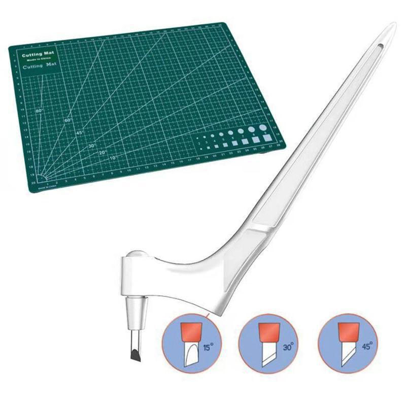 Handwerk Schneiden Werkzeuge 360 Rotierenden Klinge Papier-Cutter 3 Carving Messer Klingen Schneiden Stift DIY Kunst Verschleiß-breiter kunst Schneiden Werkzeuge: Grün