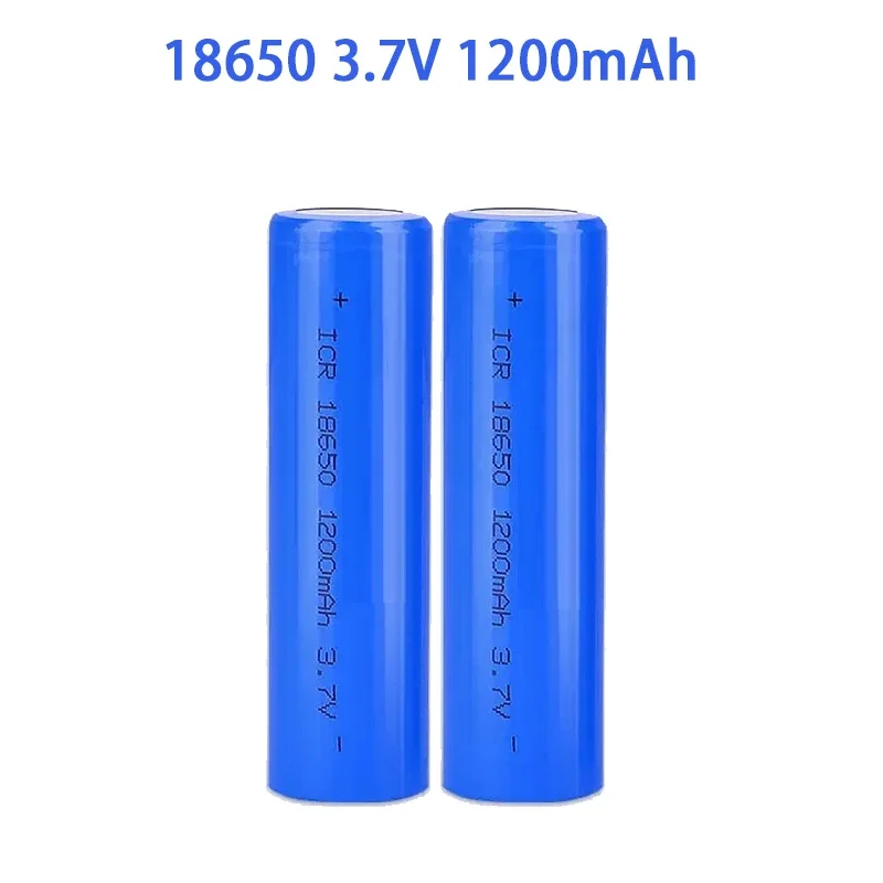 3.7V 18650 1200mAh Li-ion Rechargeable Battery for Lanterns, Flashlights, Doorbells,Fans, Shavers, Solar street light