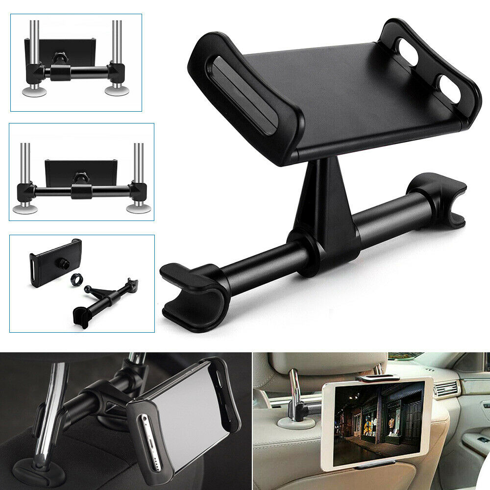 Soporte rotativo de asiento trasero para teléfono, soporte para Tablet, soporte para coche, soporte para reposacabezas trasero de asiento, soporte de viaje para Dispositivo de menos de 360 pulgadas, 12,9