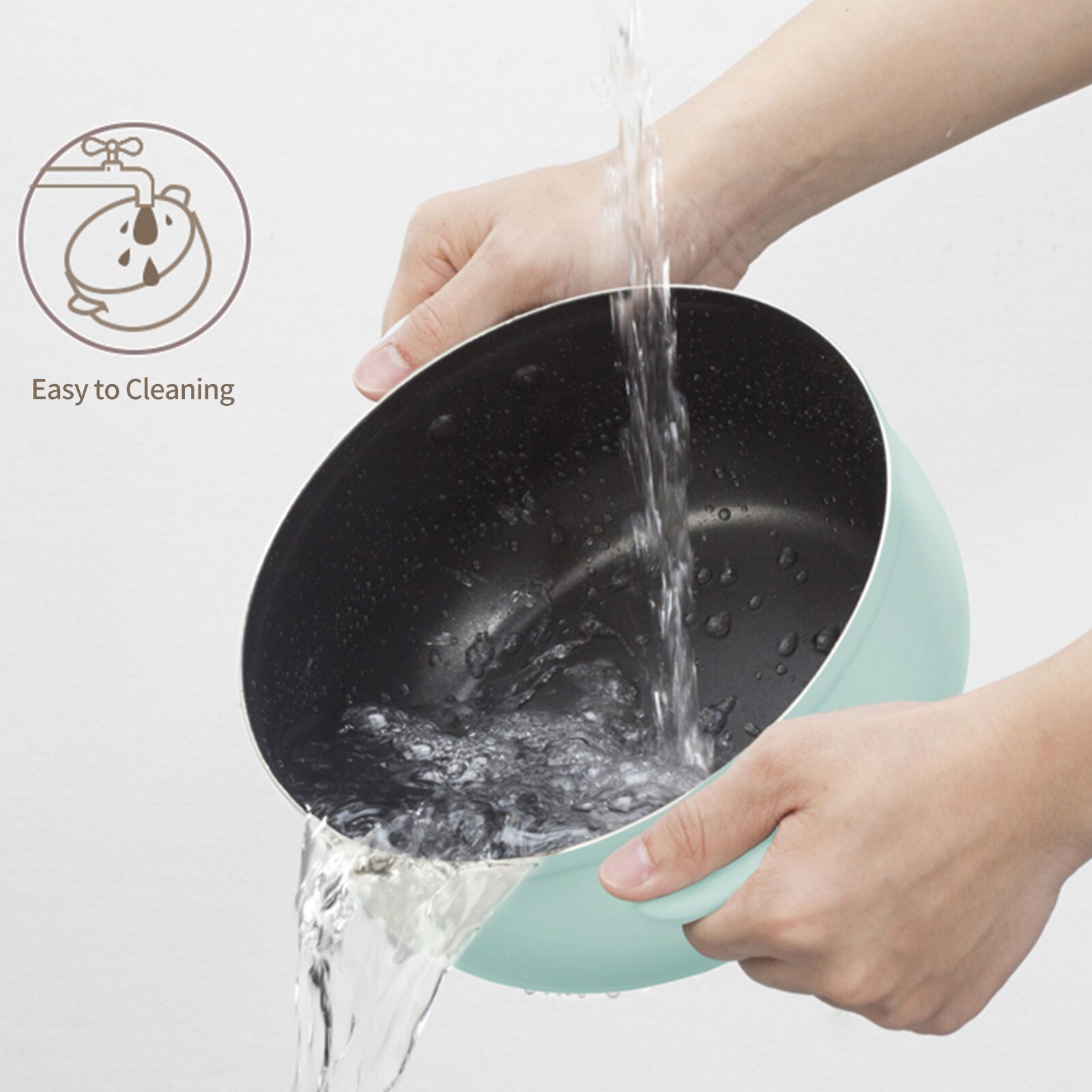 2.5Lt 220V Electric Po Electric Cooker Skillet Non-Stick Rapid Noodles Cooker with Lid for Steak Egg Fried Rice Ramen Soup