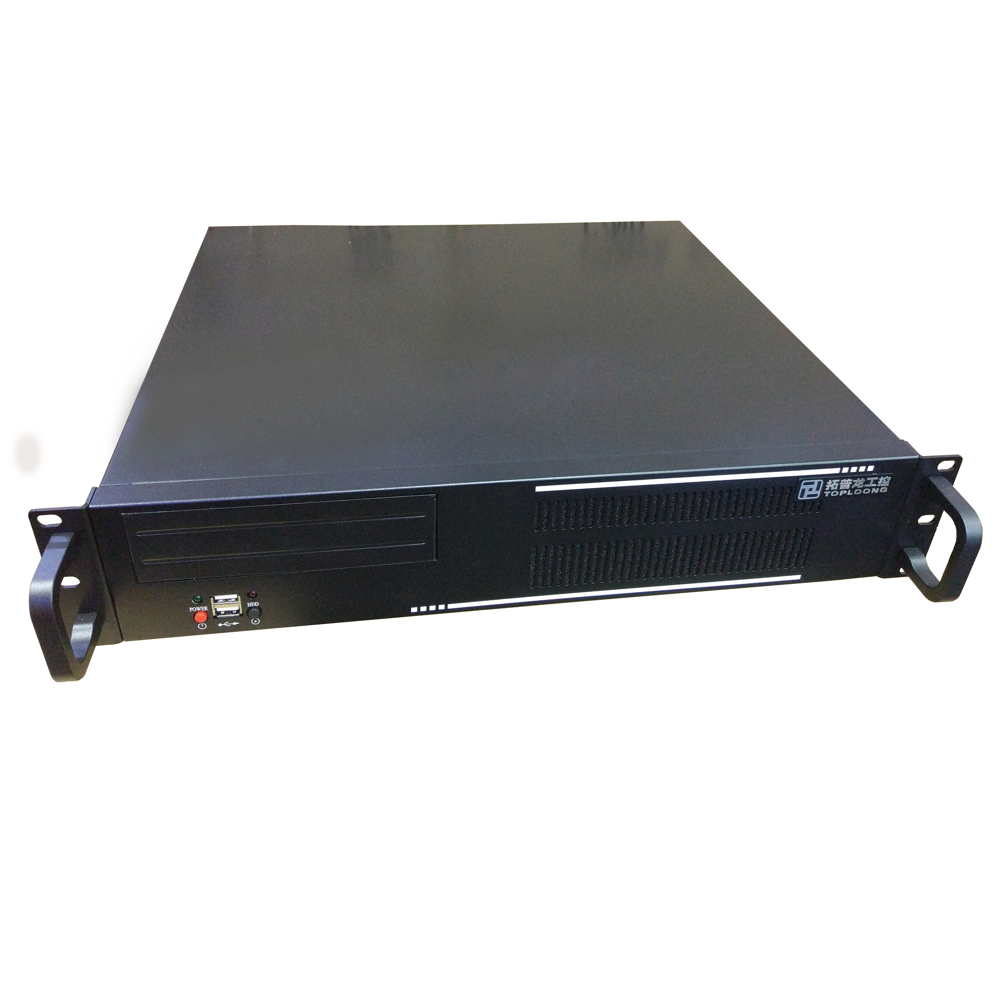 19 cali obudowa serwera montowanego w stojaku szczyt2U400 2U sprzęt przemysłowy mała obudowa komputera z wentylatorem na czarno