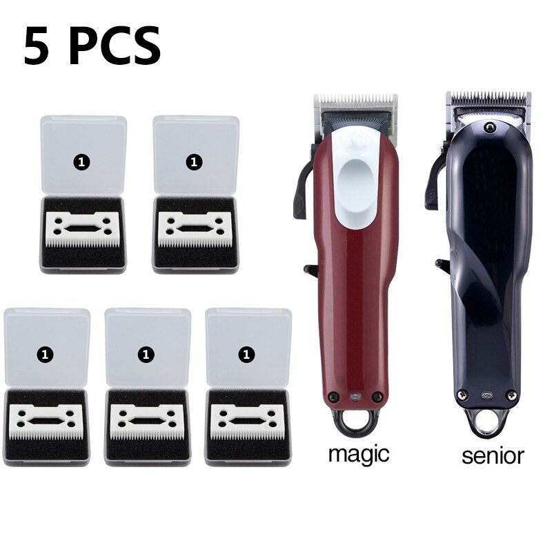 5pcs ceramic clipper blades Clipper ceramic Blade cutter,ceramic clipper replacement blades for Wahl Senior