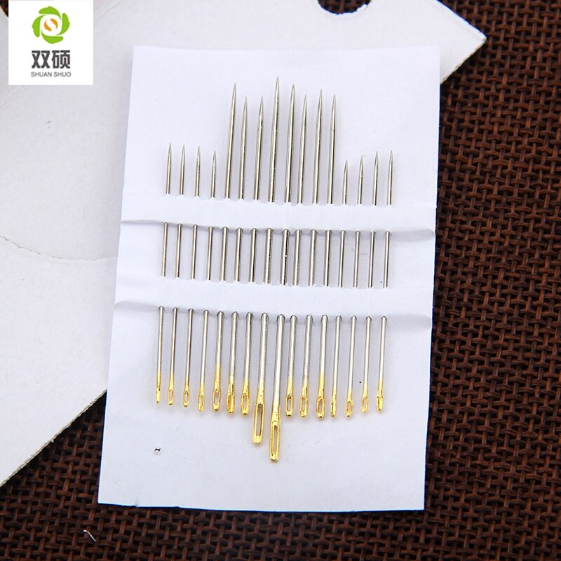 Shuan Shuo Goud Staart hand Naald Voor Naaien DIY Hand Stitch Diverse 80 stks/partij 5 Pack