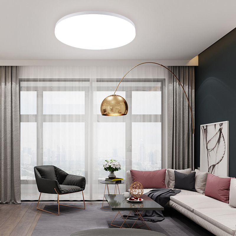 ledet-taklampe 6w 9w 13w 18w 24w 36w 48w utenpåliggende panellampe 85-265v nedlys moderne ufo-lampe til belysning av hjemmet