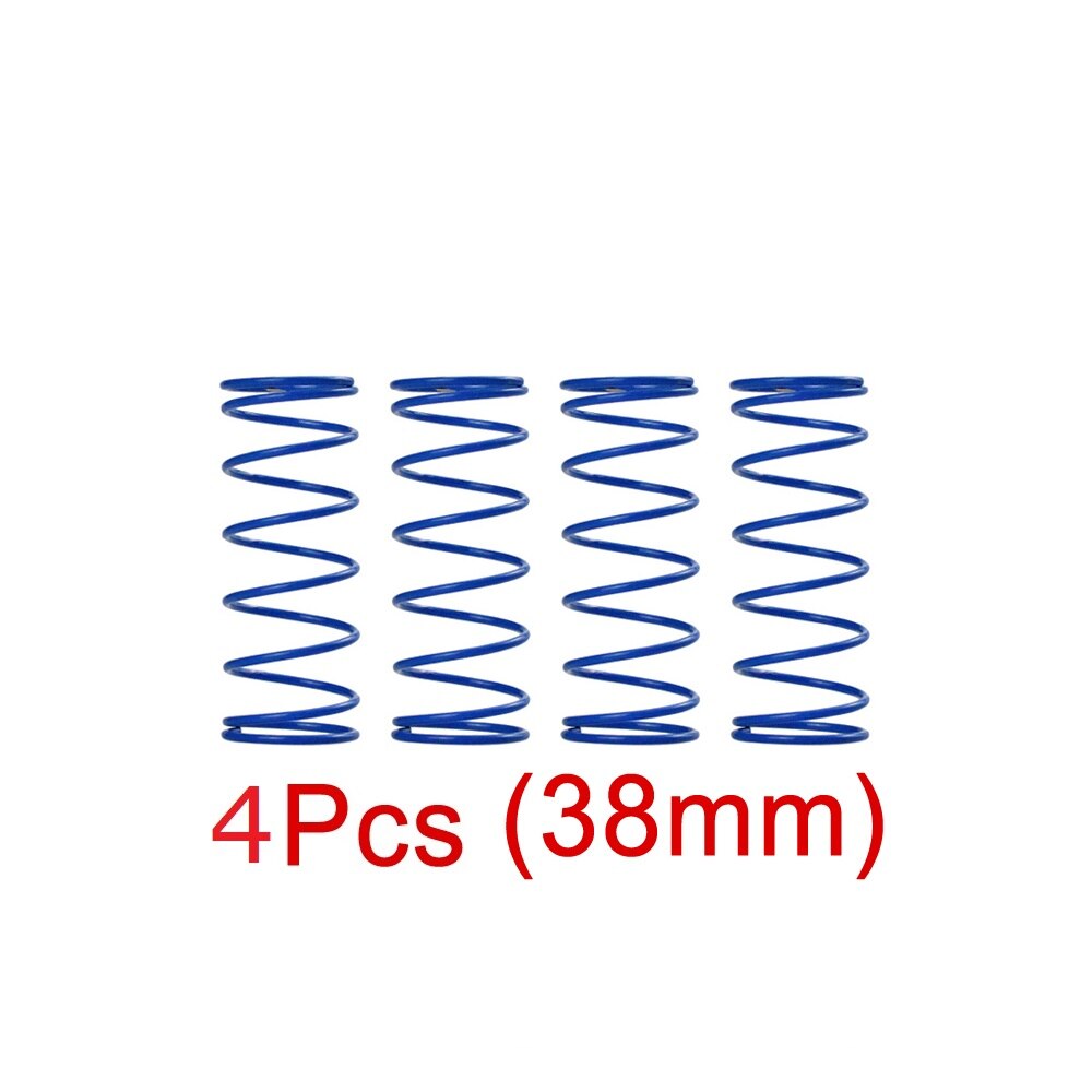 MEREPACCOR 4Stck Metall Stoßdämpfer Frühling für 1/10 RC Raupe Auto TRX4 axial SCX10 90046 D90: 38mm 4Stck