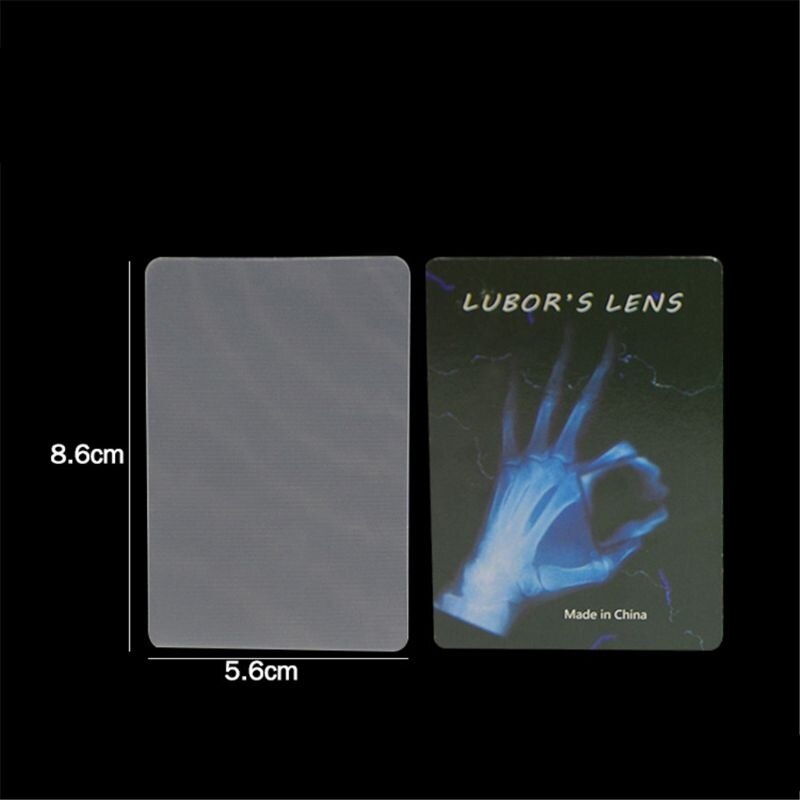 LUBORS LENS Card And Pen Perspective Distortion Close Up Street Magic Tricks Kids Toy Tricky Gimmick Easy To Do For Beginner