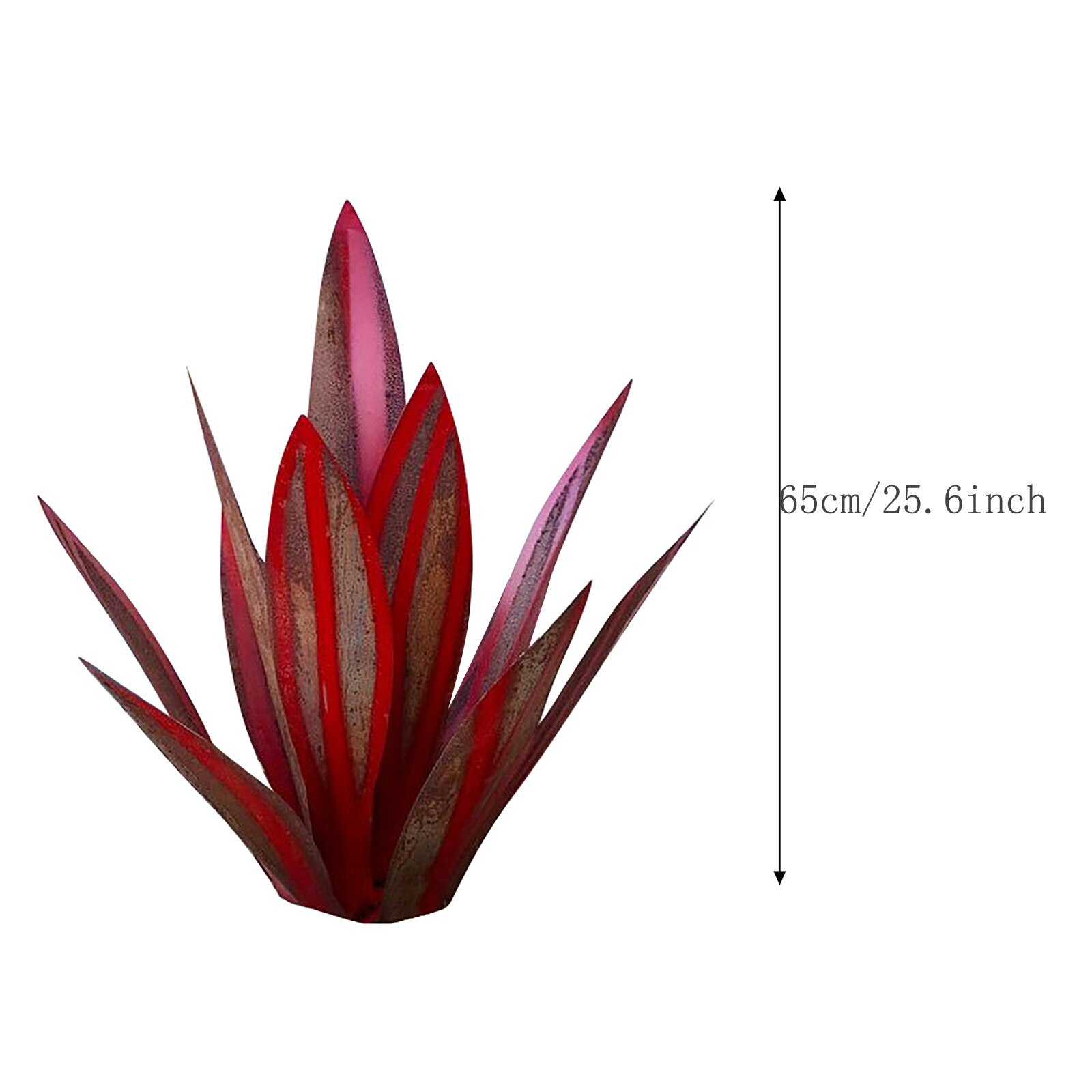 Sculpture rustique en métal avec 9 feuilles de Tequila, décoration de jardin, signes de jardin, 27cm/35cm/65cm: RD
