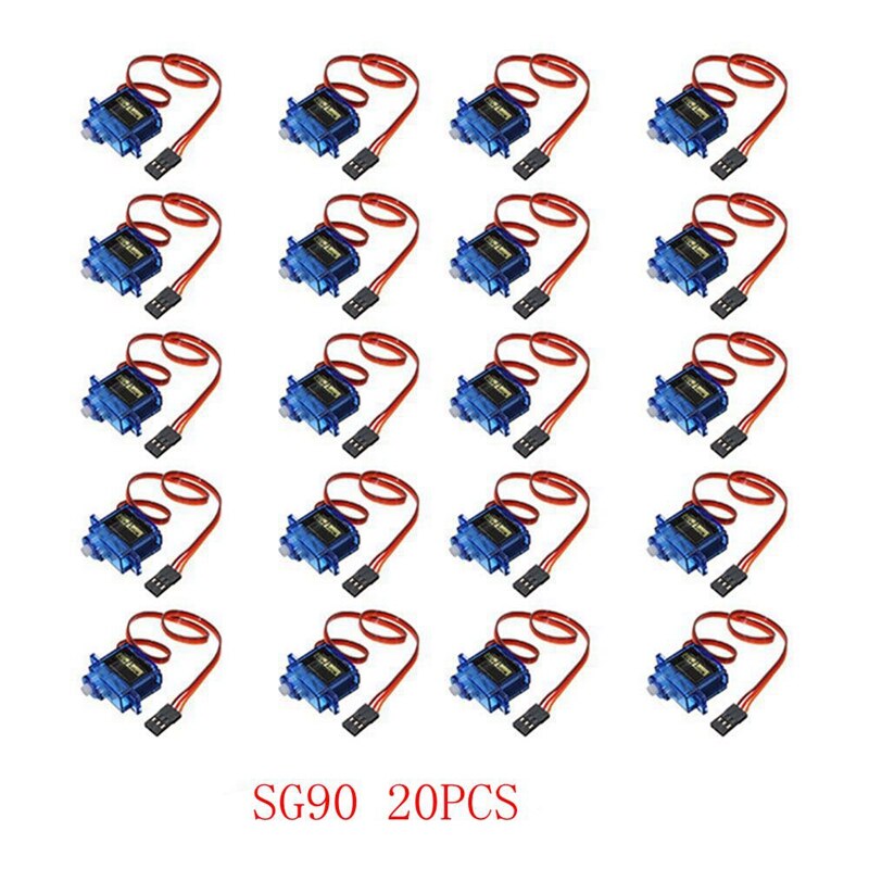 MG90S SG90 デジタル 9 グラムマイクロ金属ギアアナログサーボ 450 リモートコントロールrcヘリコプターrcカー飛行機ボートロボットアクセサリー: 20PCS SG90