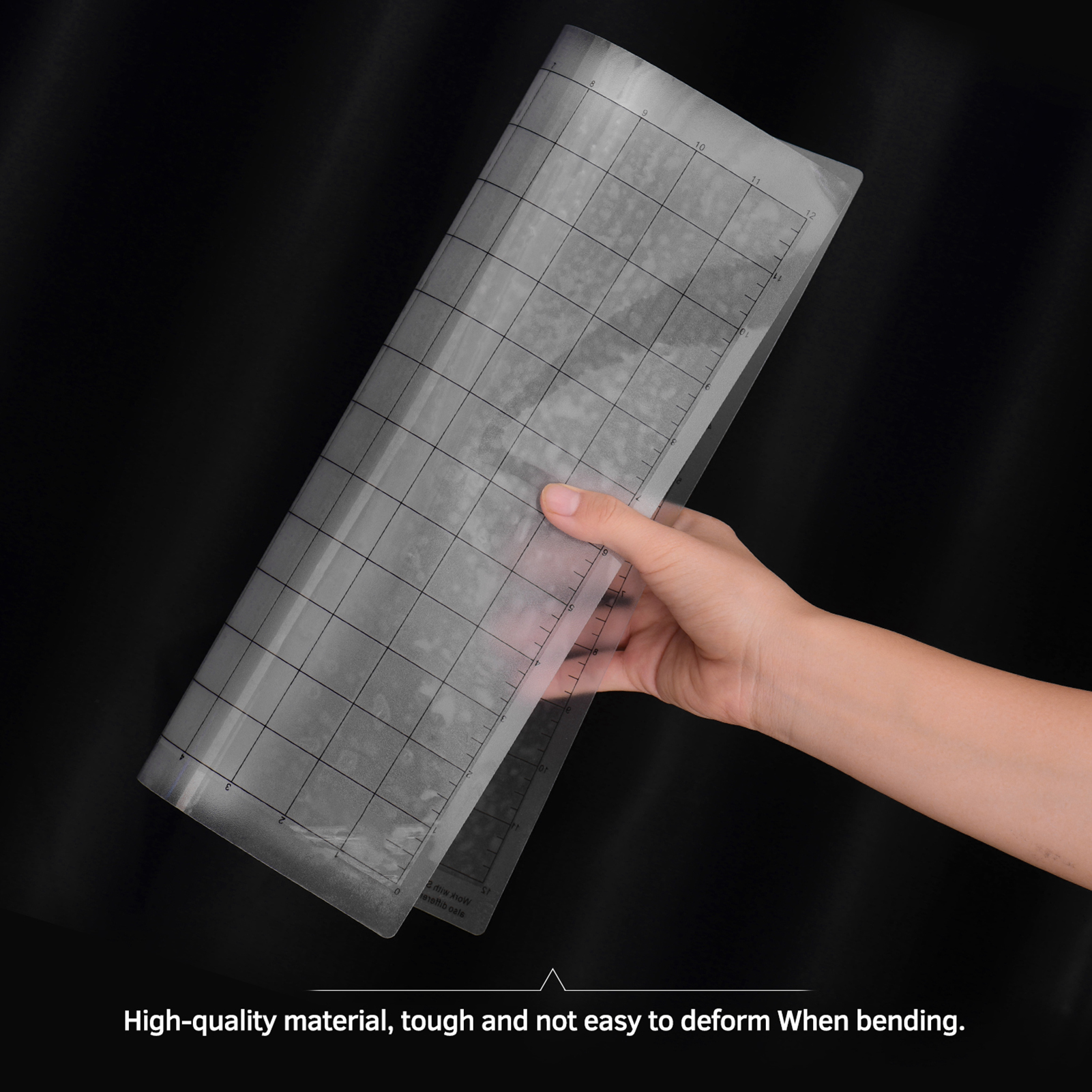 1/3PCS Replacement Cutting Mat Transparent Adhesive Mat with Measuring Grid 12*12-Inch for Silhouette Cameo Plotter Machine