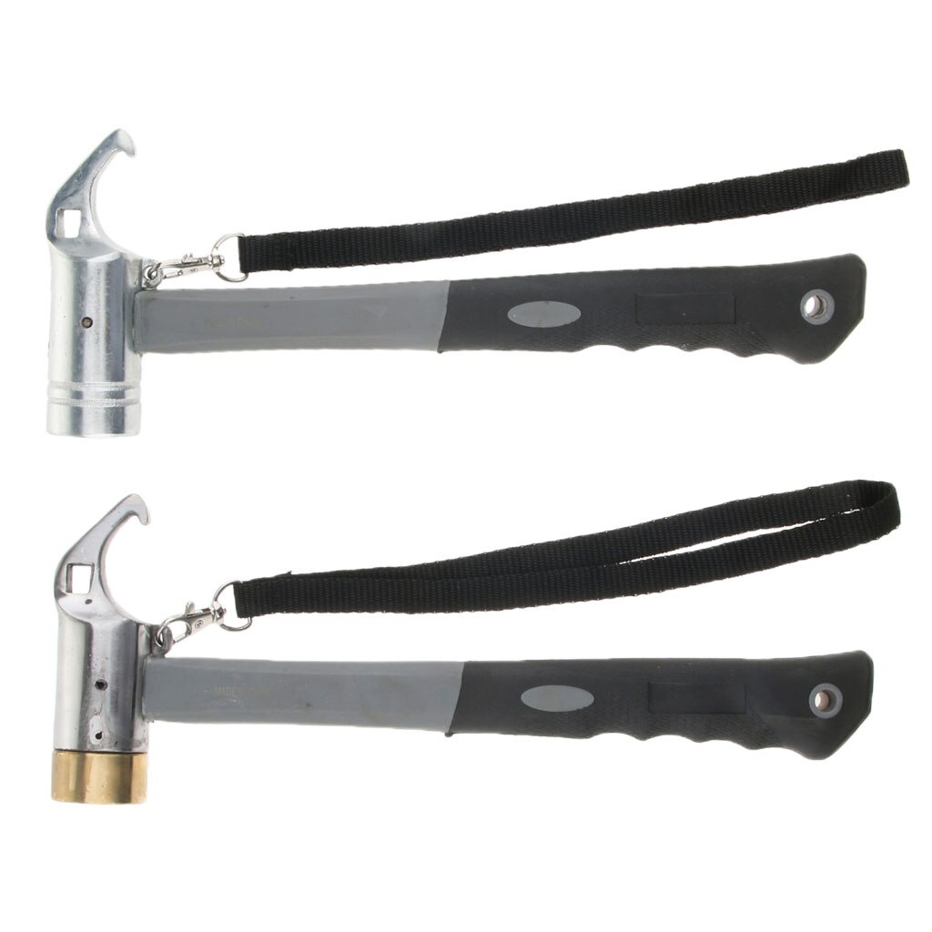 Hiking Camping Tent Mallet Hammer Peg Stake Puller for Ground Nails Pins