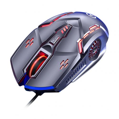 Più nuovo G5 Professionale Ergonomico Gaming Mouse 7 Colori di Retroilluminazione USB Wired Silenzioso Mouse Per Gamer 3200 Dpi Mouse Per PC/Del computer portatile: Grey Sound