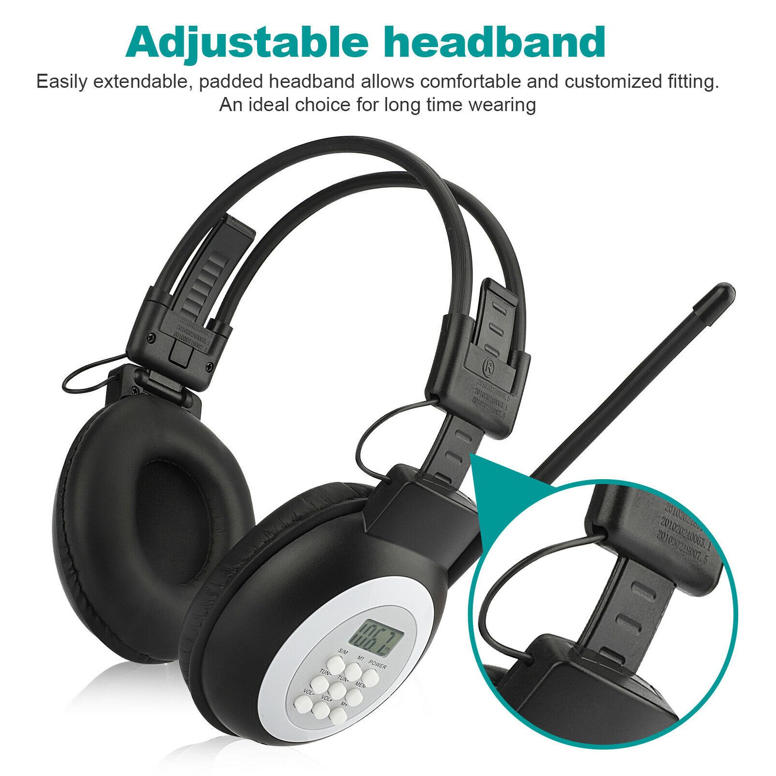 Casque radio personnel portable, casque avec radio intégrée pour la marche
