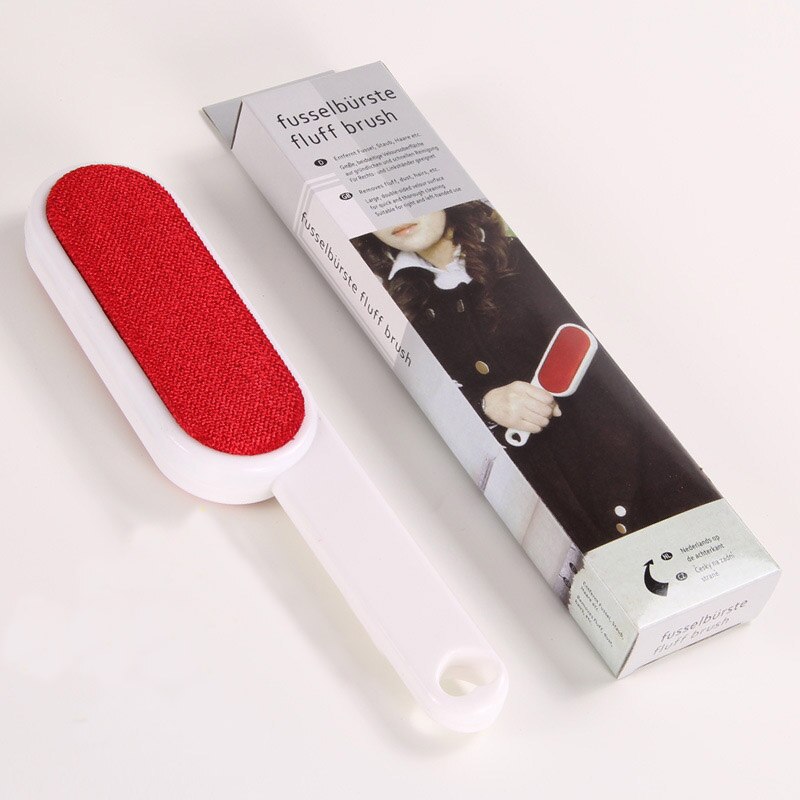 PipiFren – brosse pour chien et chat, dispositif d'épilation des poils, deux faces, viscosité des vêtements, antiparasitaire, fournitures autonettoyantes: red with box