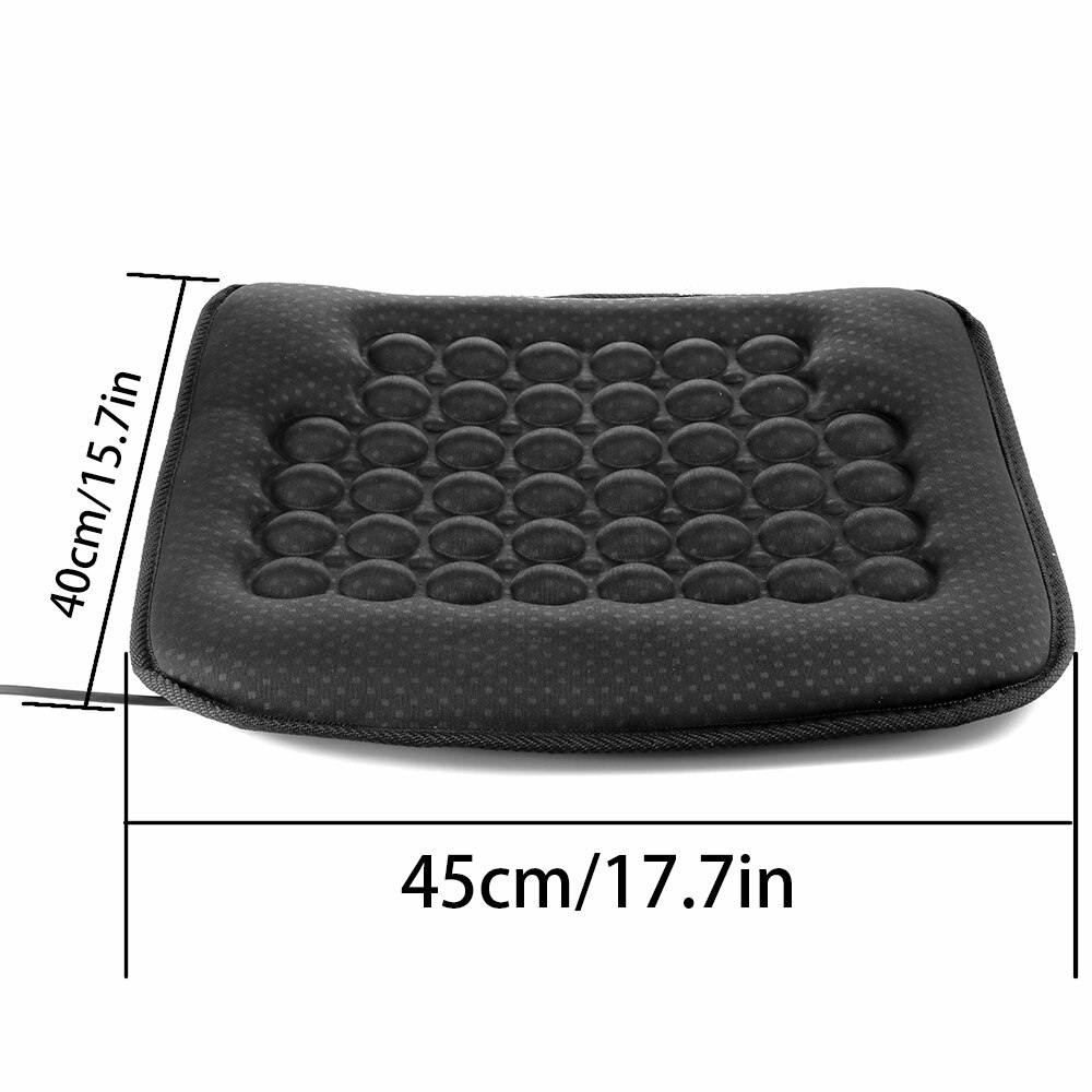 Cojín de asiento con calefacción de coche Onever, funda para coche, calentador térmico de 12 V, almohadilla térmica, calentador negro de invierno, cojín para hogar