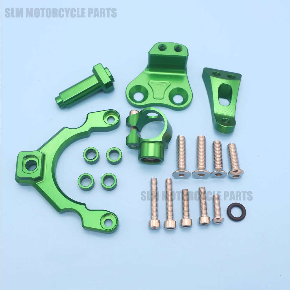 Motorcycles Adjustable Steering Stabilize Damper Bracket Kit For Kawasaki Z900: D