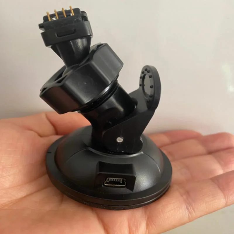 3pin 4pin Hoofd Zuignap Beugel met USB Lader Poort Auto DVR GPS Houder voor Dash Cam F8 BL950A BL960 BL960D Rijden Recorder: GRIJS