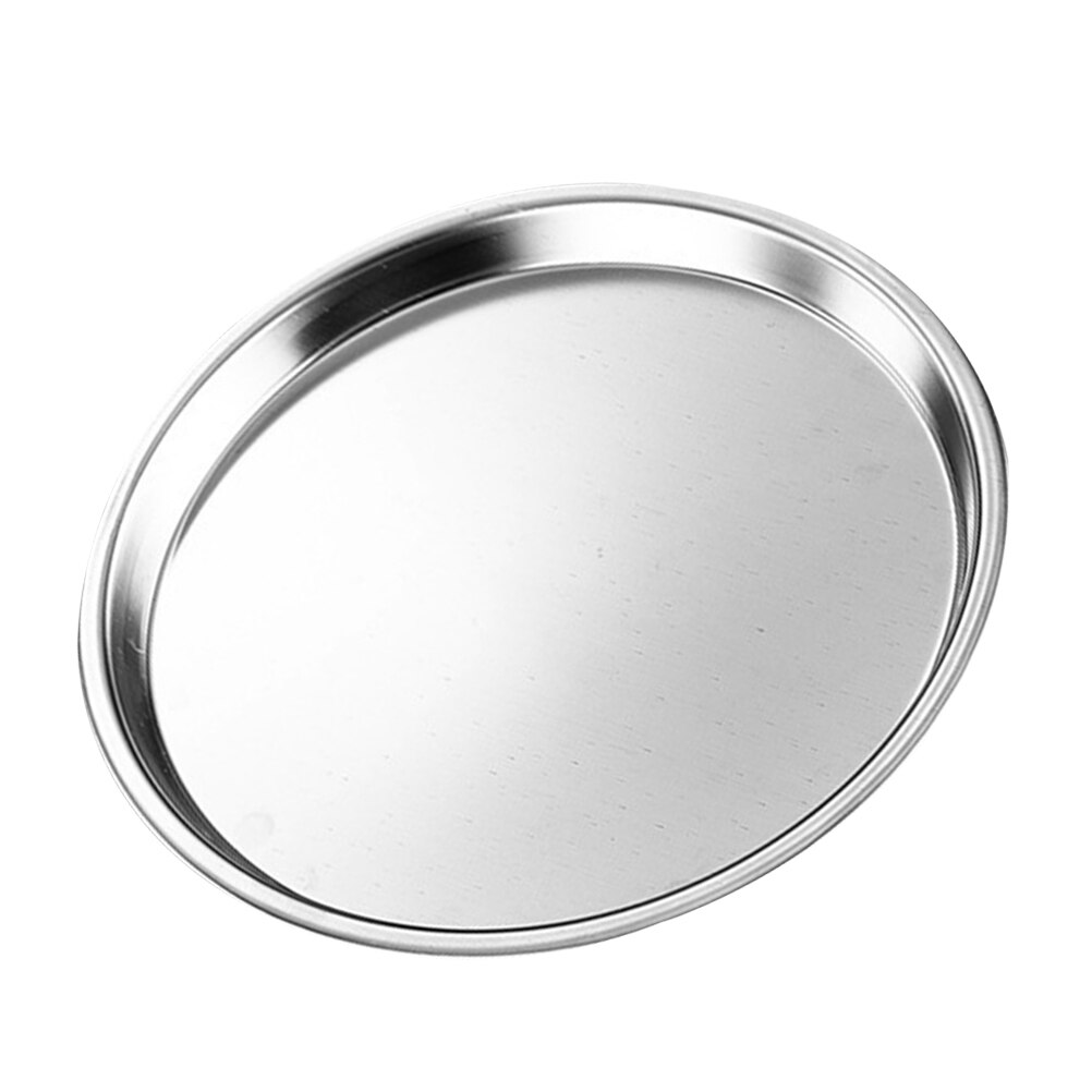 Stainless Steel Plate Food Serving Plate Dessert Plate Practical Storage Tray