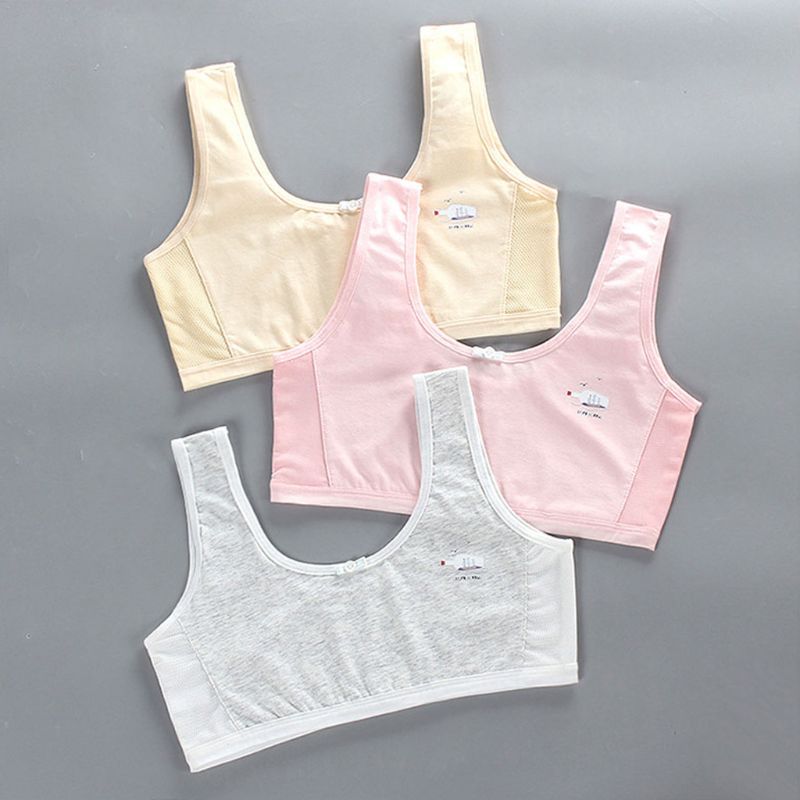 Ado fille sport soutien-gorge haut pour enfants sous-vêtements jeune puberté formation Lingerie pour adolescentes vêtements 7-16Y