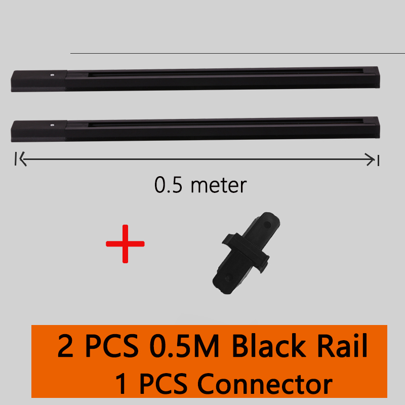 Spoorverlichtingsarmaturen Trackl Bar 0,5 m 2-draads railconnectorsysteem Universele railverlichtingsarmatuur voor led-spotplafondlamp: Licht Rood