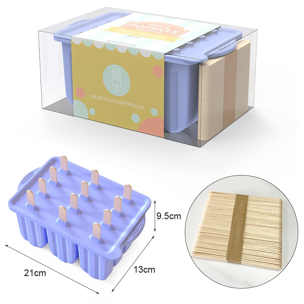 12 håls glass silikon isglassform silikon giftfri isglassform hemgjord stickglassmaskin sommar