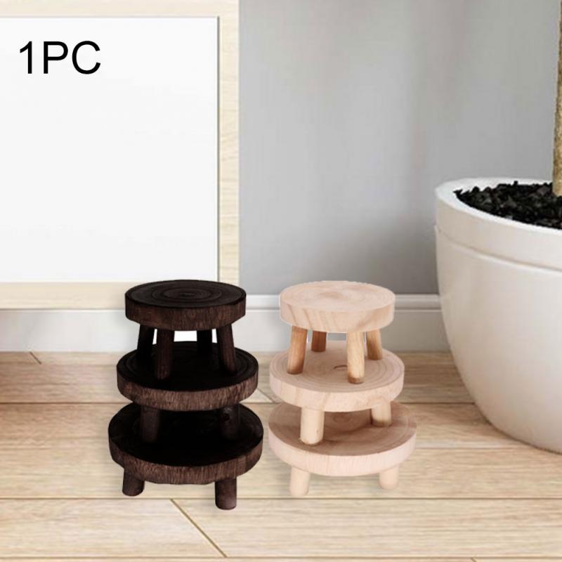 Soporte de madera para bonsái, estante para jardín, Base, maceta, decoración para el hogar, soporte de plantas de exhibición para interior y exterior