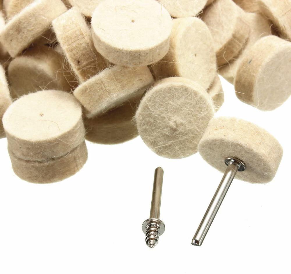 33Pcs Soft Felt Polishing Buffing Wheel Mixed Accessory for Rotary Tool