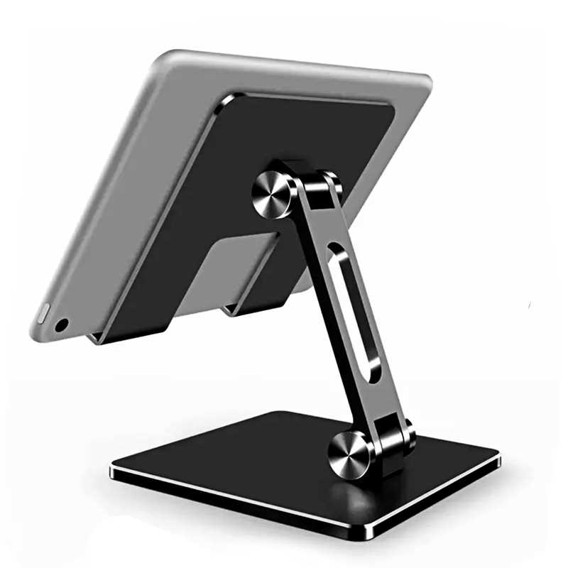 Tablet Holder Stand For Tablet iPad Universal Support Desk Portable iPad Tablet Holder: Black
