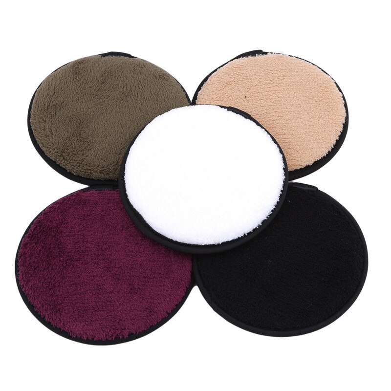 Zachte, veelkleurige make-up puff, microvezel spons, doekje, make-up remover, gezichtsreiniger, make-up tool, schoonheid, koreaanse buffy