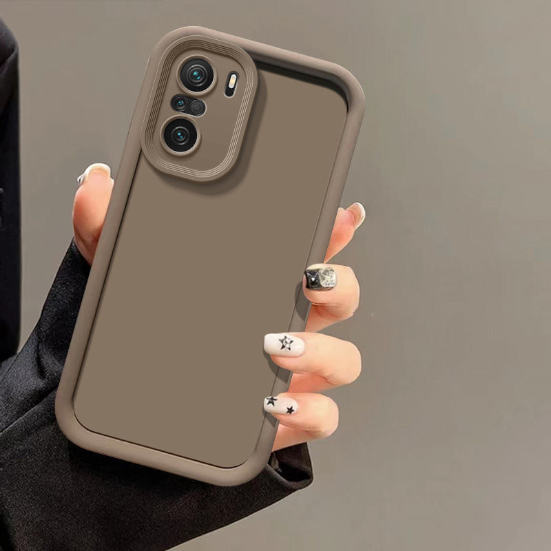 Para Xiaomi Poco F3 funda POCO F3 funda de teléfono M2012K11AG transparente a prueba de golpes silicona Protector de cámara lente película poco f3 cubierta: Negro