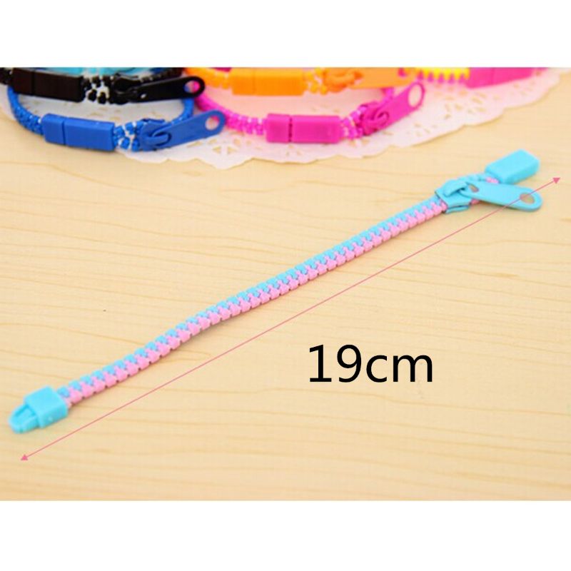 Juego de 12 pulseras con cremallera para niños, Set de 12 pulseras sensoriales de 7,5 pulgadas, colores neón, Kit de cumpleaños, recuerdos de para niños