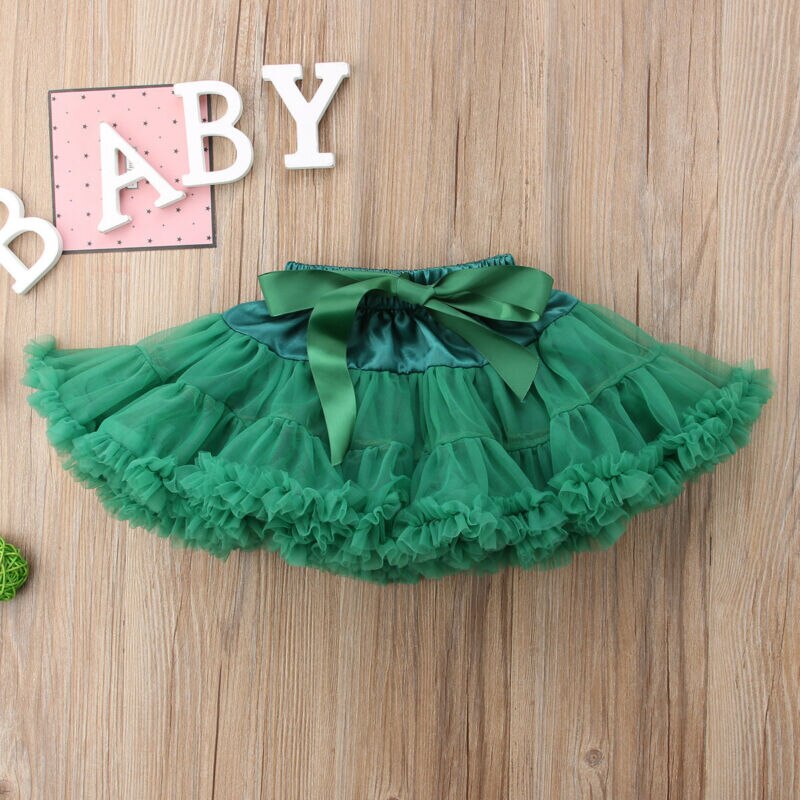 Niñas niños vestido volantes Bowknot encaje Patchwork falda Tutu esponjosa princesa enagua de ballet Pettiskirt