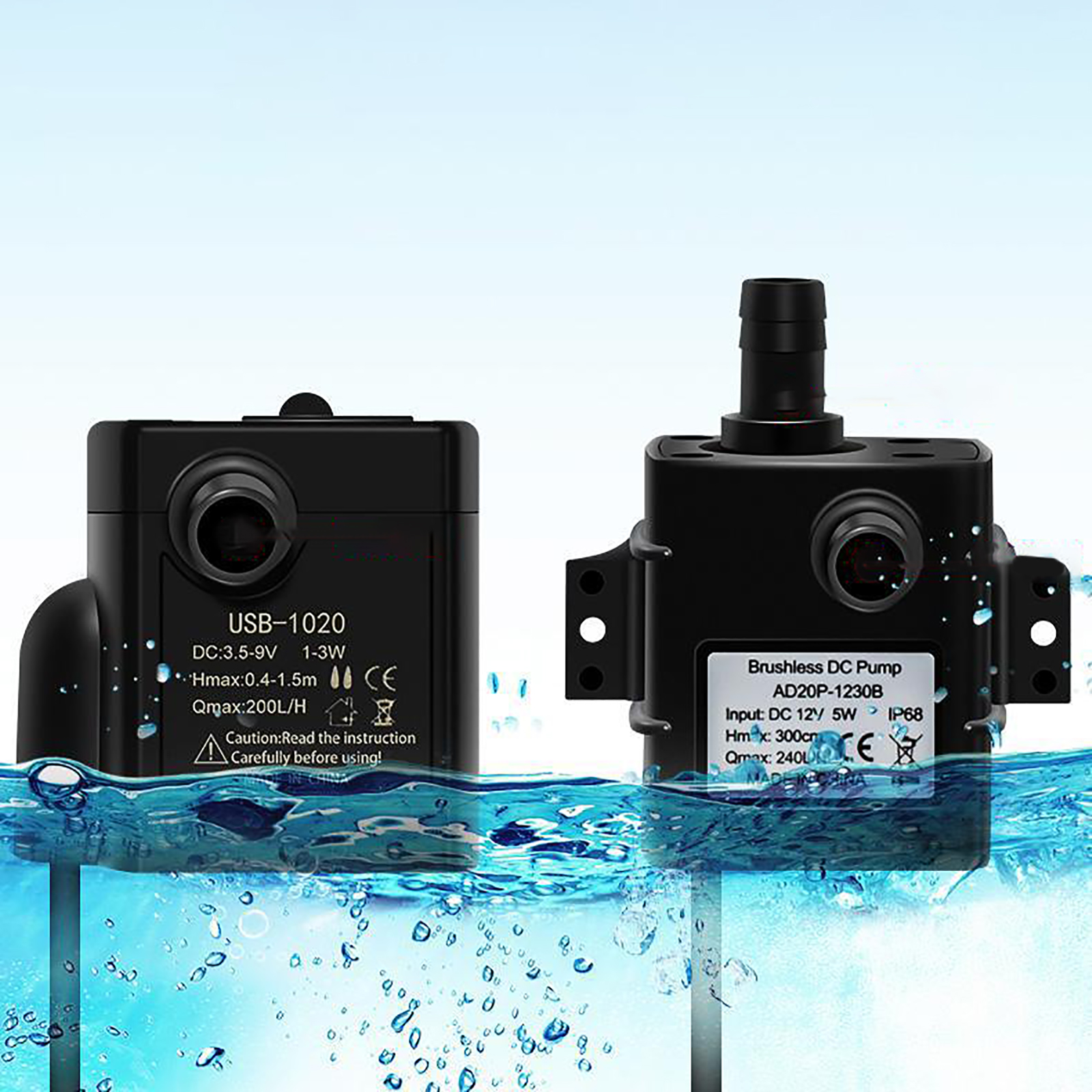 Solar Submersible Pump Kit 10W Solar Panel USB Water Pump Aquarium Fish Tank Filter Oxygenation Flowing Water Pumping Cycle Set