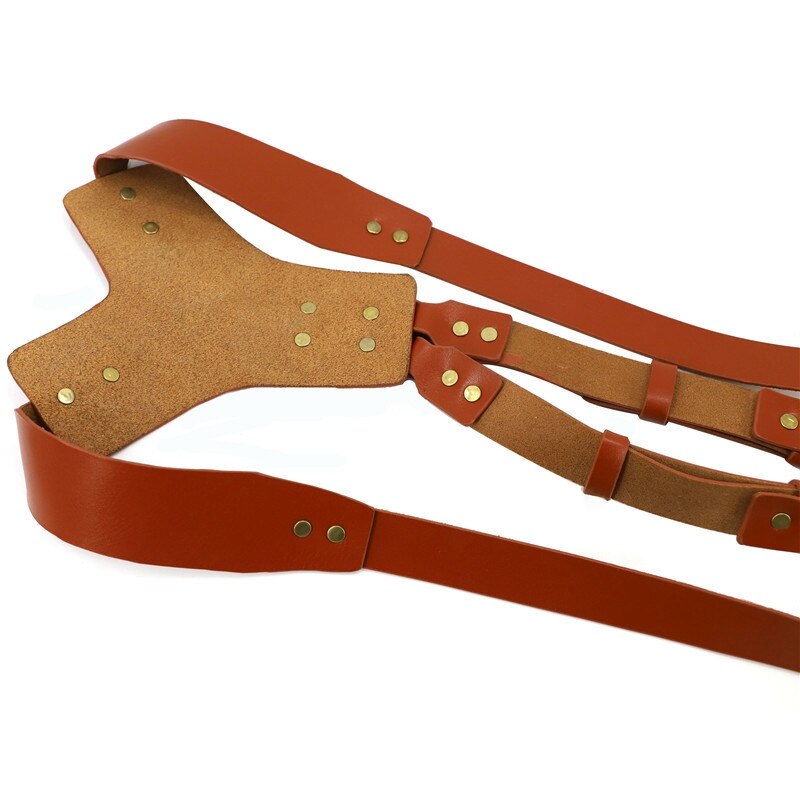 Schultergurt für 2 kameras, verstellbarer, handgefertigter retro-ledergurt für zwei kameras, geeignet für dslr-/slr-kameras, damen/herren