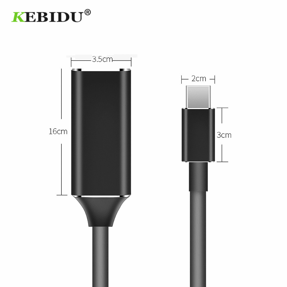 USB Typ C Zu HDMI-kompatibel Kabel Adapter 4k 30hz USB 3,1 Zu Adapter Männlich Zu Weiblich konverter Für PC Computer TV Display HP