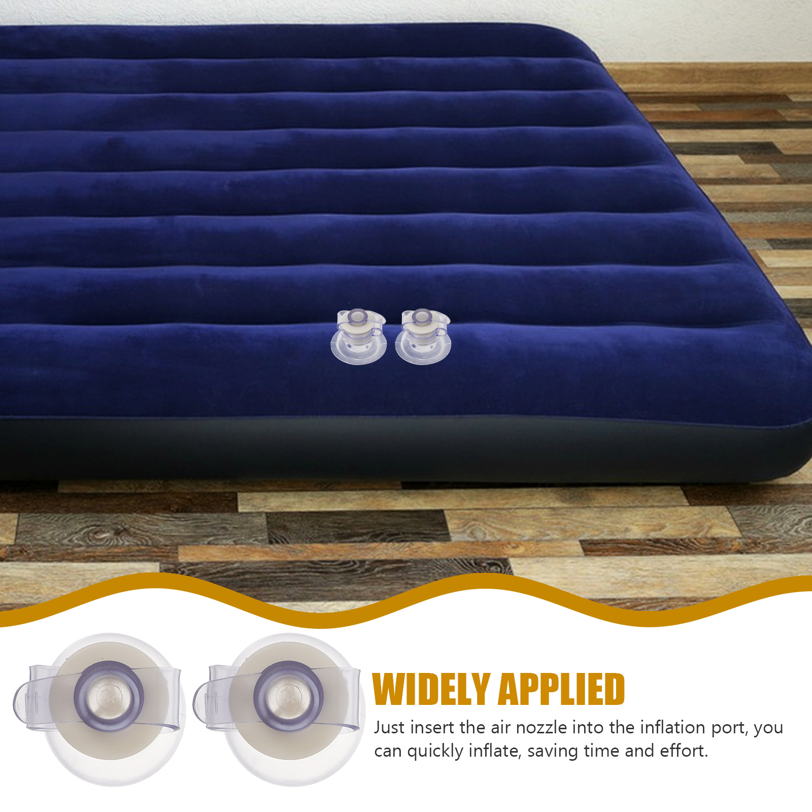 5 Pcs Inflatable Mattress Accessory Pillow Valve Cap Quick Inflate Valves Cover Boat Accessories Water Sports Plastic Toy Pool