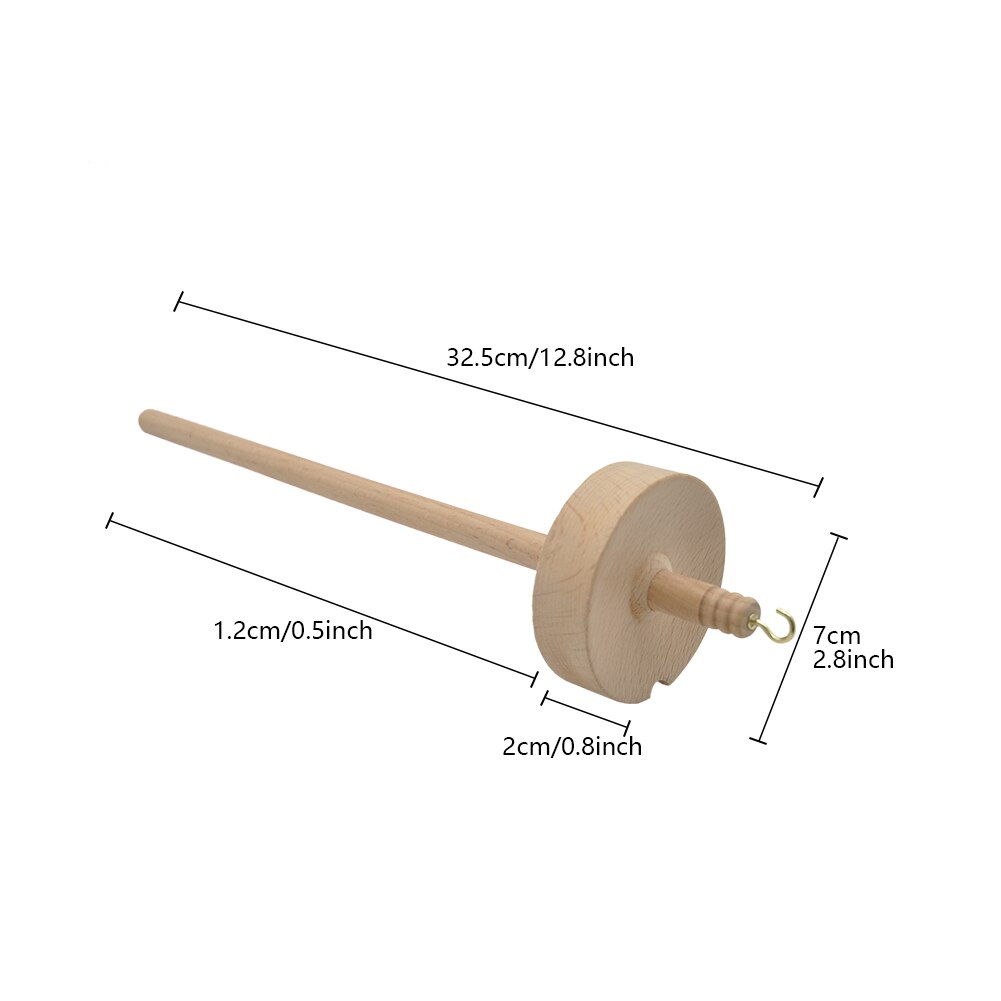Crafts Multifunction Beginners Home DIY For Spinning Wool Spindle Yarn Tools Sewing Portable Smooth Finish Carved Wooden