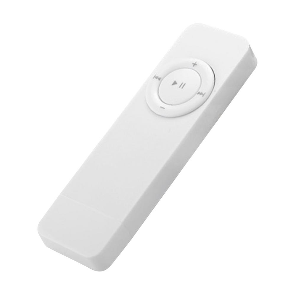 USB in-Line Card MP3 Player Portable Long Strip Reproductor De Musica Lossless Sound Music WMA SD TF Card Music Media: White