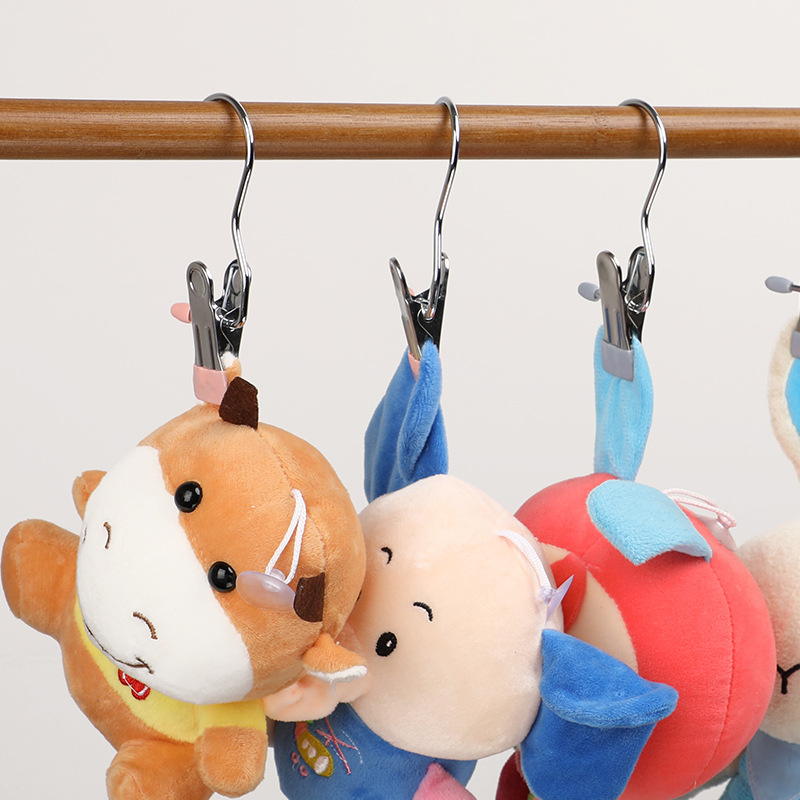 5Pcs/lot Stainless Steel Clips Drying Clothe Pegs Hanging Clothes Pins Hanging Towel Clamp Clips for Clothesline Outdoor Kitchen