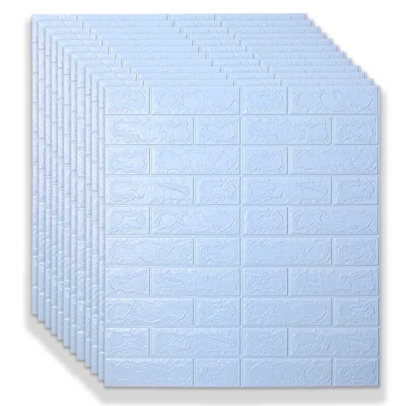 3D Wall Stickers Self-adhesive Brick Panels Living Room Decoration Bedroom Decor Waterproof Wallpaper Kitchen TV Backdrop Home: 2